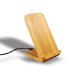 Hot sale 10w fast wood bamboo stand with wireless charger for Phone